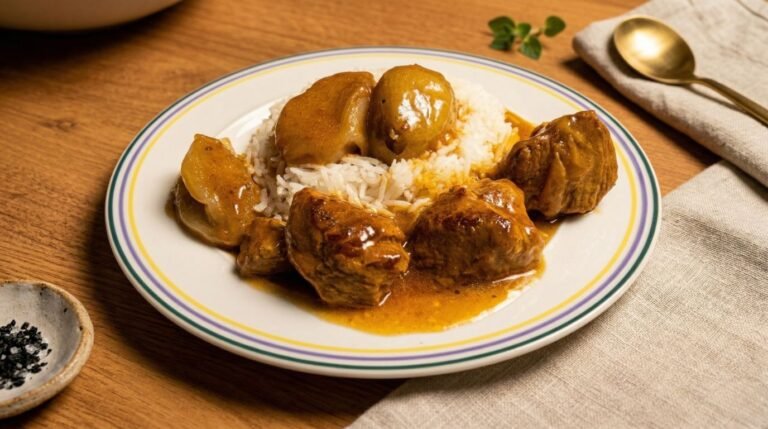 Χοιρινό με Κρεμμύδια στη Χύτρα – Παραδοσιακή Συνταγή που Λιώνει στο Στόμα | Sia is Cooking