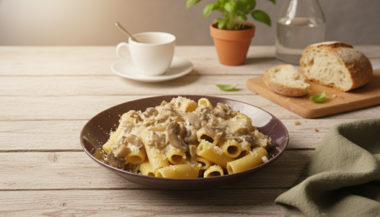 Ριγκατόνι με Μανιτάρια & Κρέμα Γάλακτος | Εύκολη και Κρεμώδης Συνταγή | Sia is Cooking