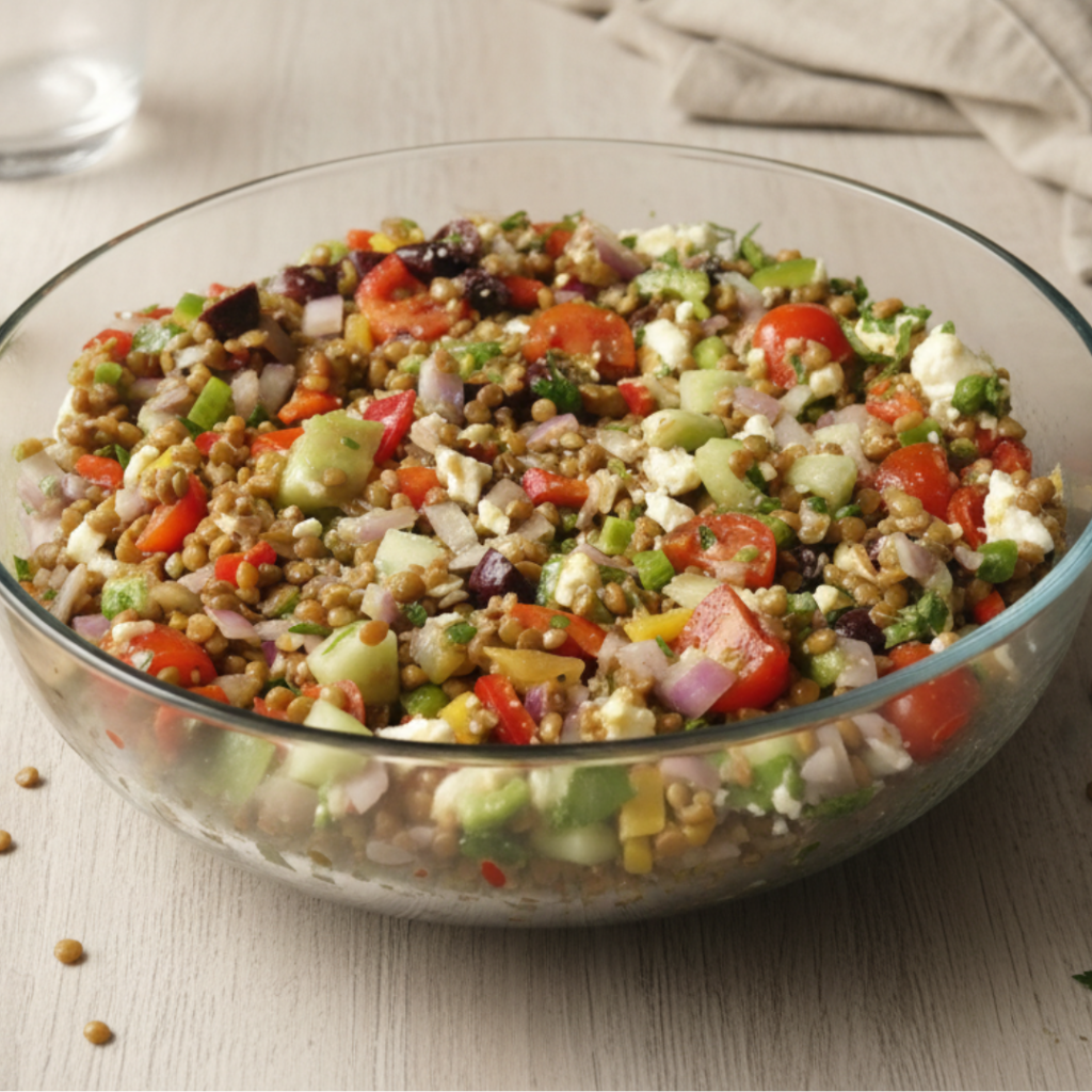 Πολύχρωμη Σαλάτα με Φακές – Ελαφριά, Υγιεινή και Πεντανόστιμη | Sia is Cooking