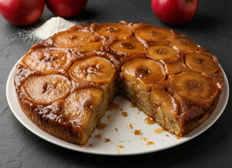 Μηλόπιτα Ανεστραμμένη με Σιρόπι Βουτύρου & Κονιάκ (Αφράτη & Ζουμερή) | Sia is Cooking