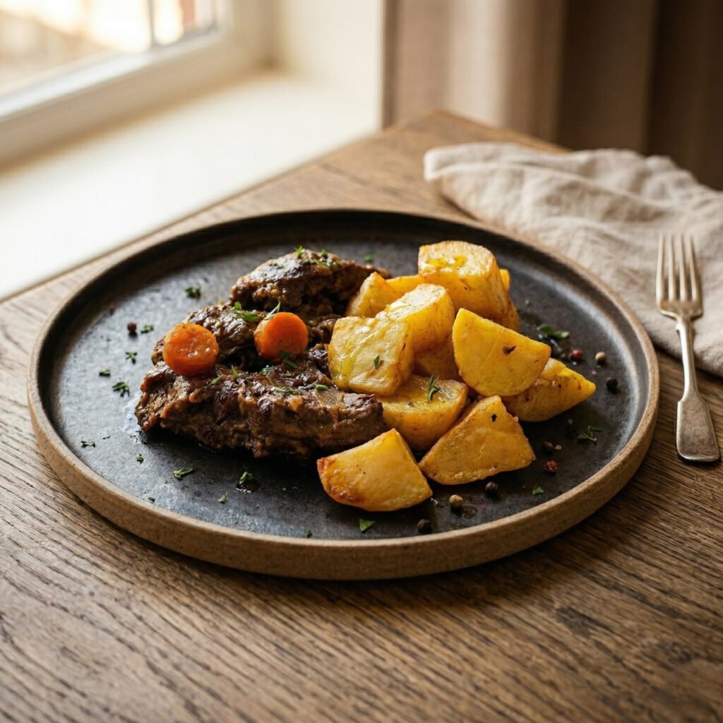 Μοσχάρι Λεμονάτο με Πατάτες στην Κατσαρόλα | Παραδοσιακή Συνταγή | Sia is Cooking