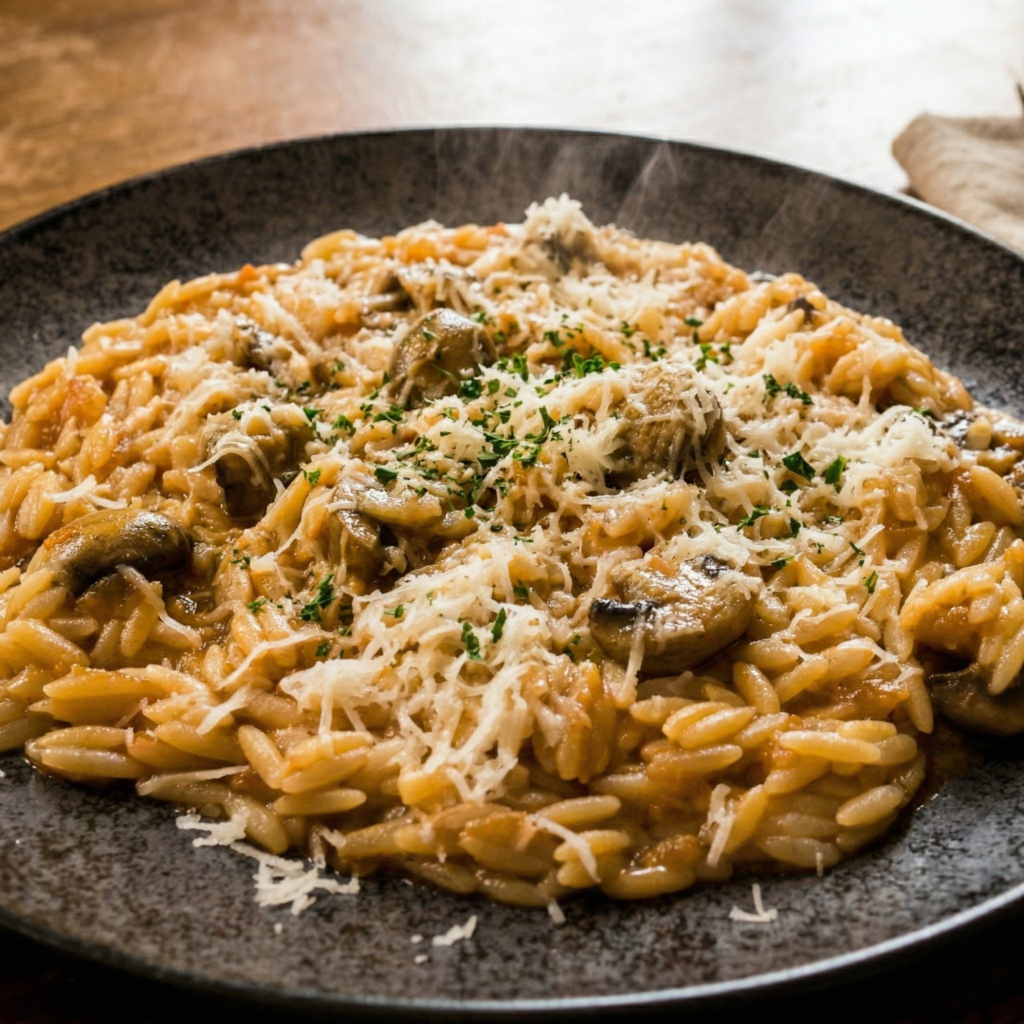 Κριθαράκι με Μανιτάρια | Εύκολη & Γρήγορη Συνταγή | Sia is Cooking