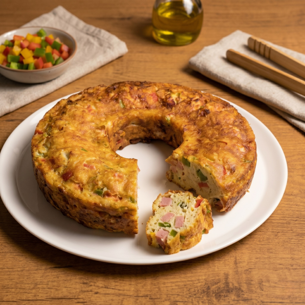 Σπιτικό Αλμυρό Κέικ με Τυριά, Πιπεριές & Ζαμπόν | Sia is Cooking