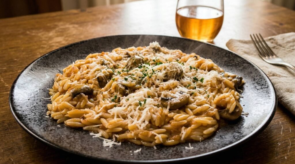 Κριθαράκι με Μανιτάρια | Εύκολη & Γρήγορη Συνταγή | Sia is Cooking